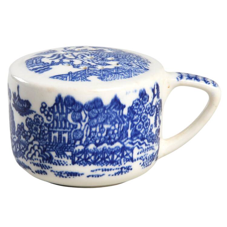 Blue Willow Salt Shaker