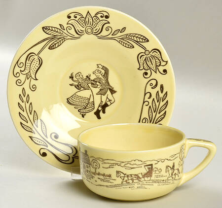 Bucks County Flat Cup & Saucer Set by Royal (USA)