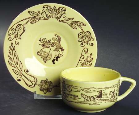 Bucks County Flat Cup & Saucer Set