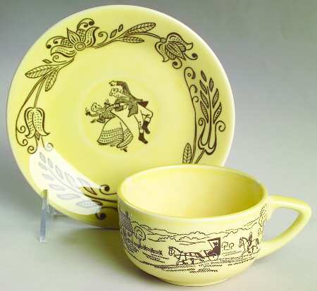 Bucks County Flat Cup & Saucer Set