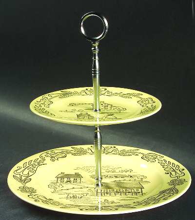 Bucks County 2 Tiered Serving Tray (Lunch & Bread/Butter Plate)