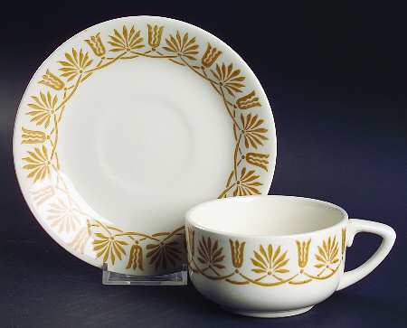 Camelot Flat Cup & Saucer Set