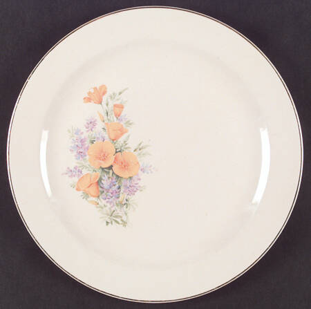 California Poppy 12" Chop Plate (Round Platter)
