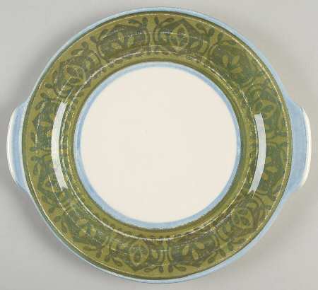 Clear Day Handled Cake Plate