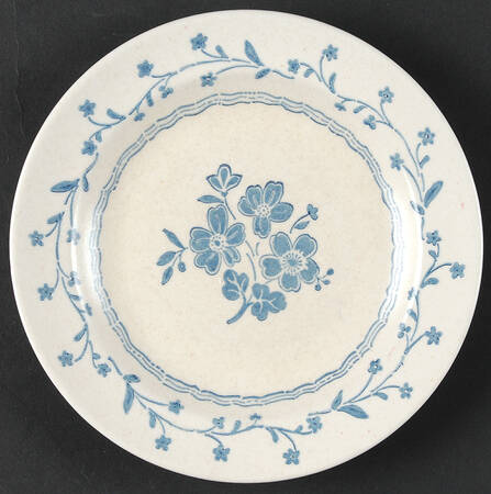 Country Charm Blue Salad Plate