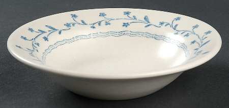 Country Charm Blue Rim Cereal Bowl