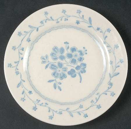 Country Charm Blue Bread & Butter Plate
