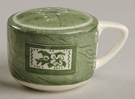 Colonial Homestead Green Pepper Shaker