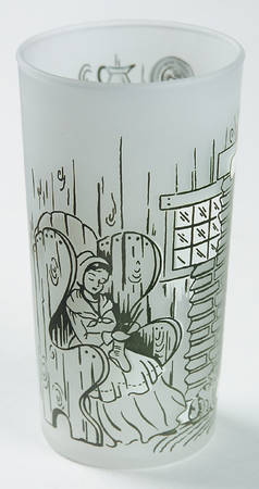 Colonial Homestead Green 12 Oz Glassware Tumbler