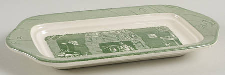 Colonial Homestead Green 1/4 Lb Butter No Lid