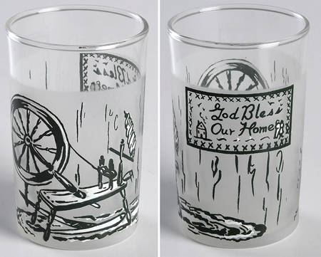 Colonial Homestead Green 6 Oz Glassware Juice
