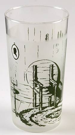 Colonial Homestead Green 12 Oz Glassware Tumbler