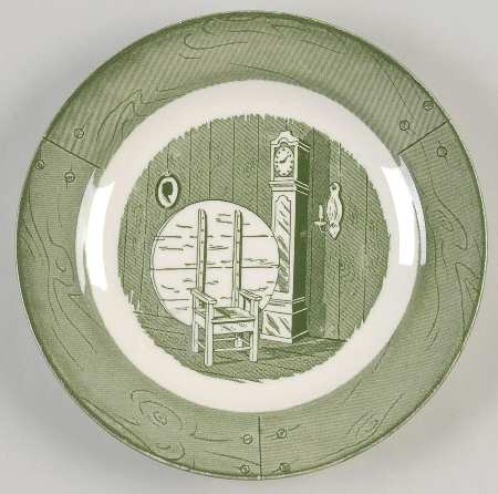 Colonial Homestead Green Salad Plate