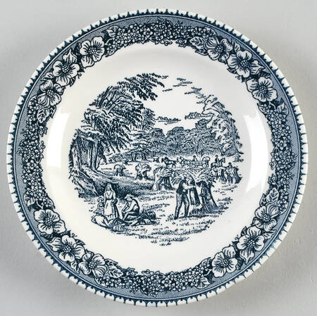 Colonial Heritage Blue Salad Plate