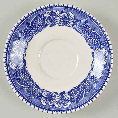 Colonial Heritage Blue Saucer for Flat Cup