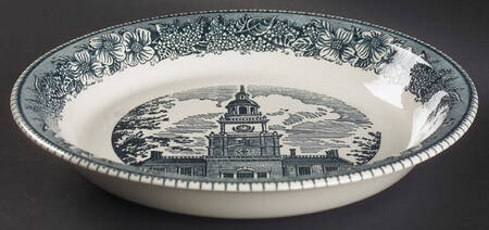 Colonial Heritage Blue Pie Serving Plate
