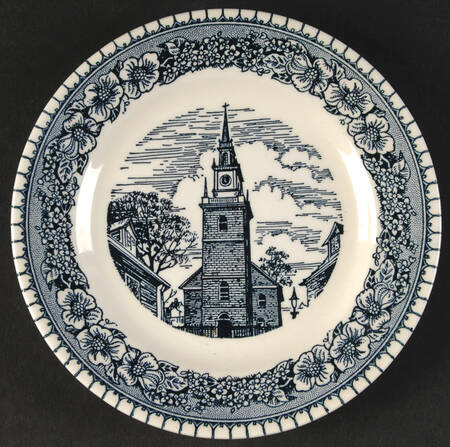 Colonial Heritage Blue Bread & Butter Plate