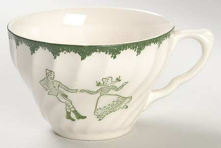 Countryside (Spring, Swirled Edge) Flat Cup