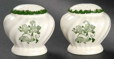 Countryside (Spring, Swirled Edge) Salt & Pepper Set