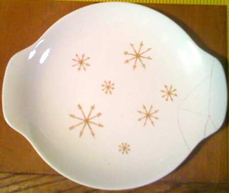 Crystal Handled Cake Plate