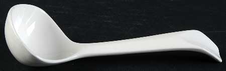 Currier and Ives Blue Gravy Ladle Solid Piece