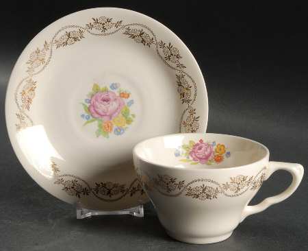 Daisy Ann Flat Cup & Saucer Set
