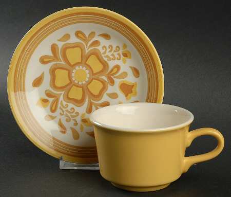 Damsel Flat Cup & Saucer Set