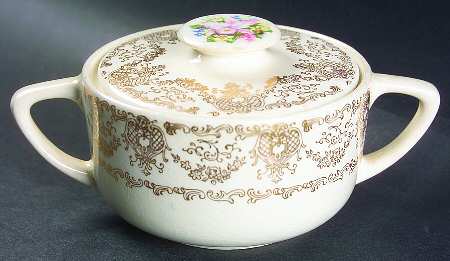 Delmar Lace Sugar Bowl & Lid