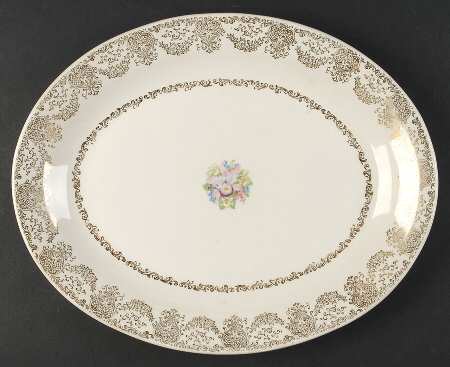 Delmar Lace 13" Oval Serving Platter