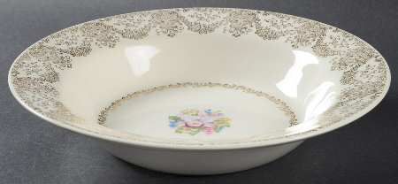 Delmar Lace 9" Round Vegetable Bowl
