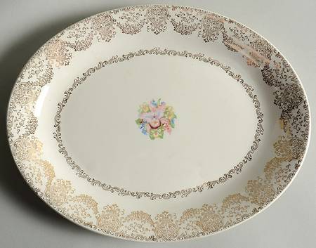 Delmar Lace 11" Oval Serving Platter