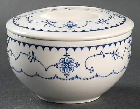 Delft Modern Blue Sugar Bowl & Lid
