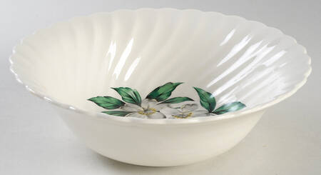 Dogwood (White Flowers) 8" Round Vegetable Bowl
