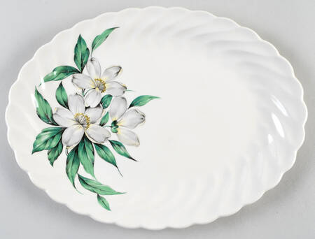 Dogwood (White Flowers) 11" Oval Serving Platter