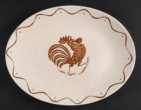Early Morn 13" Oval Serving Platter