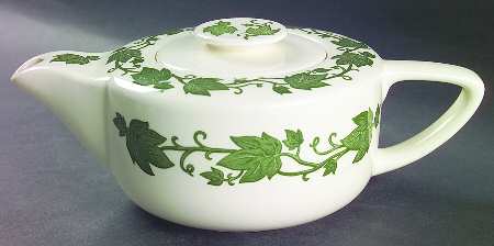 English Ivy (Rim) Teapot & Lid