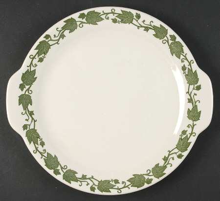 English Ivy (Rim) Handled Cake Plate