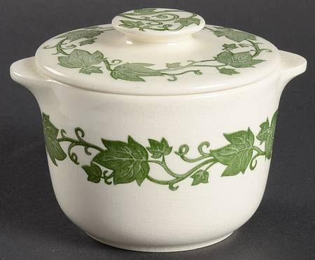 English Ivy (Rim) Sugar Bowl & Lid