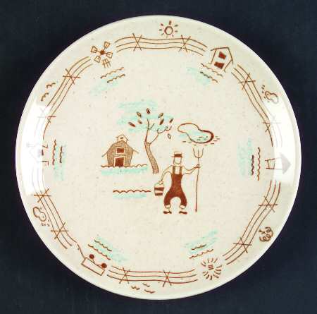 Farmer In The Dell Bread & Butter Plate