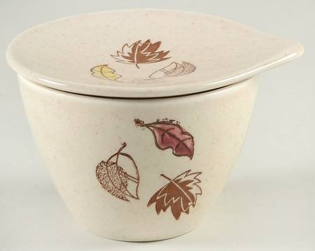 Falling Leaves Sugar Bowl & Lid