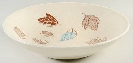 Falling Leaves 8" Round Vegetable Bowl