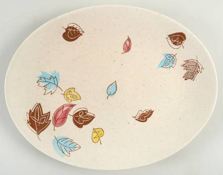 Falling Leaves 13" Oval Serving Platter