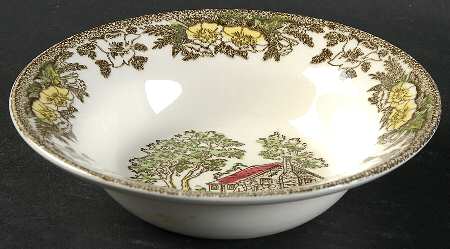 Fair Oaks Yellow Floral Coupe Cereal Bowl
