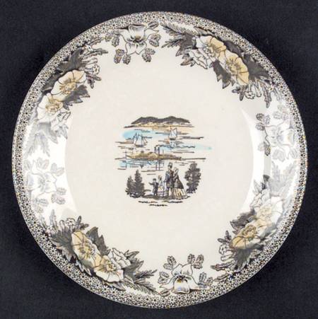 Fair Oaks Yellow Floral Saucer