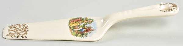 French Garden Solid Ceramic Pie/Cake Server by Royal (USA)