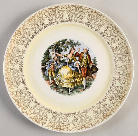 French Garden Luncheon Plate