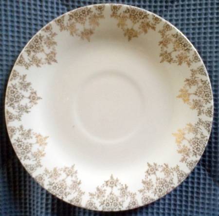 Gold Lace Saucer