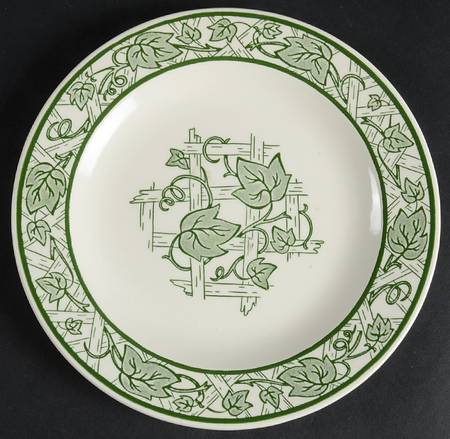 Green Trellis Salad Plate