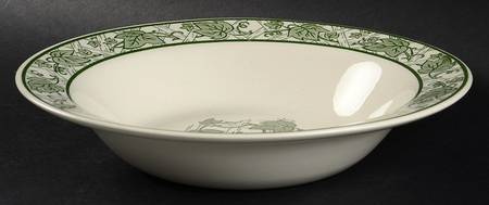 Green Trellis 10" Round Vegetable Bowl