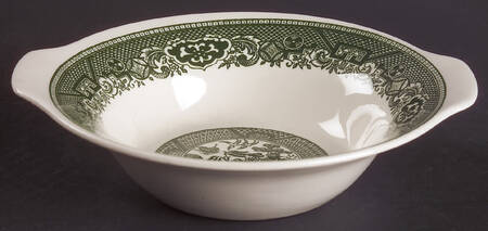 Green Willow Lugged Cereal Bowl